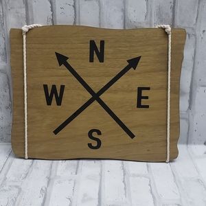 North South East West Wall Decor Sign